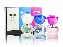 Парфюмерный набор Moschino Miniature Collection Toy 2/Toy 2 Bubble Gum EDT/Toy 2 Bubble Gum EDP 3x30 ml оптом в Пермь 