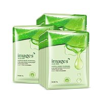 Маска тканевая с экстрактом алоэ вера Images Aloe Vera Supple Skin Hydrogel 30g оптом в Пермь 
