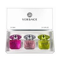 Парфюмерный набор Versace Bright Crystal/Bright Crystal Absolu/Yellow Diamond 3x30 ml оптом в Пермь 